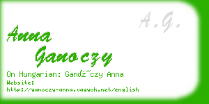anna ganoczy business card